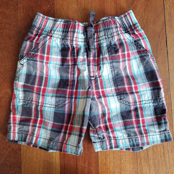 Jumping Beans Red & Brown Plaid Shorts Size 2T - Picture 2 of 5